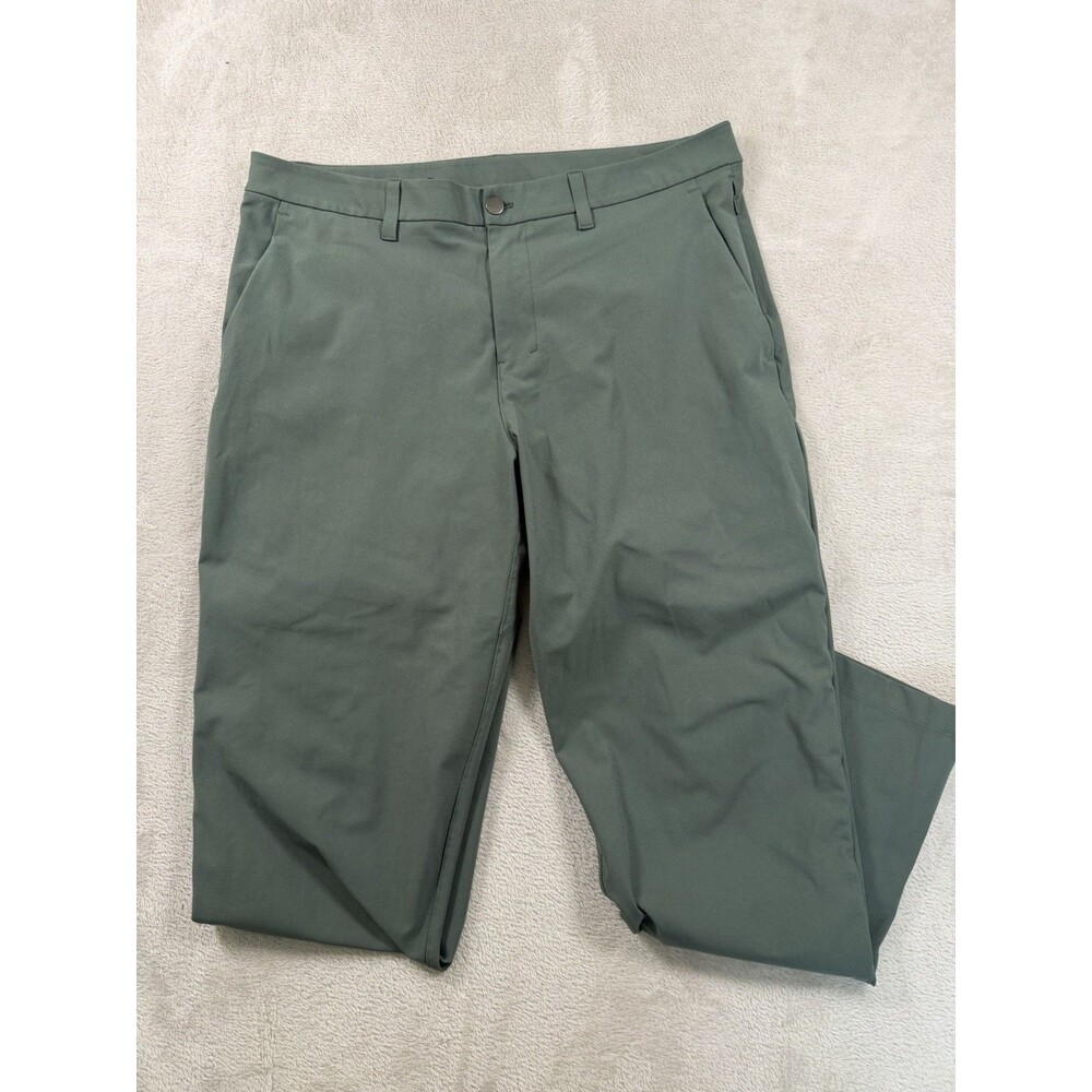 lululemon ABC Classic-Fit 5 Pocket Pant Warpstreme Sz 35 Green